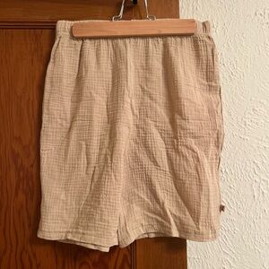 100% COTTON BearPaw TaN Muslin Shorts